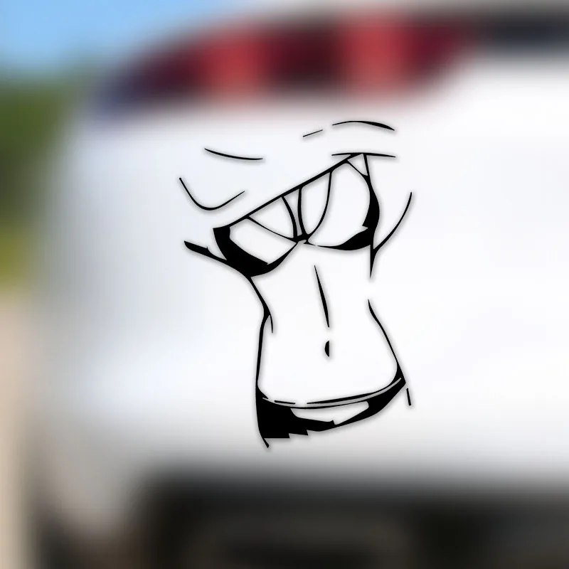 

1Pc Fashion Girl Body Outline Waterproof Vinyl Sticker Decal For Car Window Body Helmet Laptop Decor