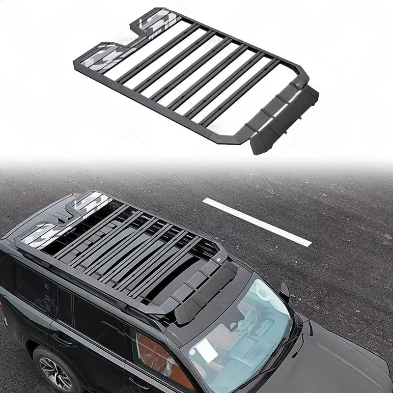 Factory direct sales of new two-piece aluminum alloy retractable side ladder roof rack, suitable for H9 2025 models.