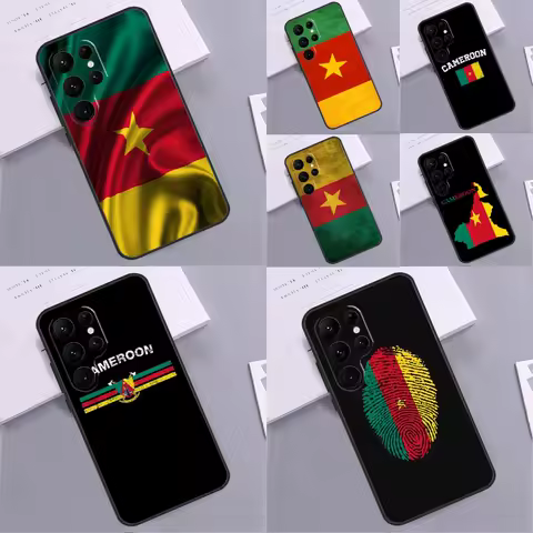 Republic of Cameroon Flag Phone Case For Samsung Galaxy S24 Ultra S9 S10 S20 FE S22 S21 S23 Plus S25 Ultra Cover Coque