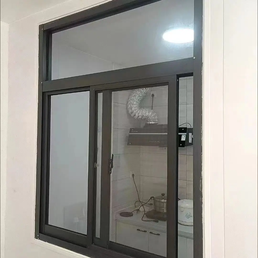 Liga de alumínio esquerda e direita janelas deslizantes personalizado banheiro pequena janela ventilação janela do vaso sanitário janela da cozinha deslizante