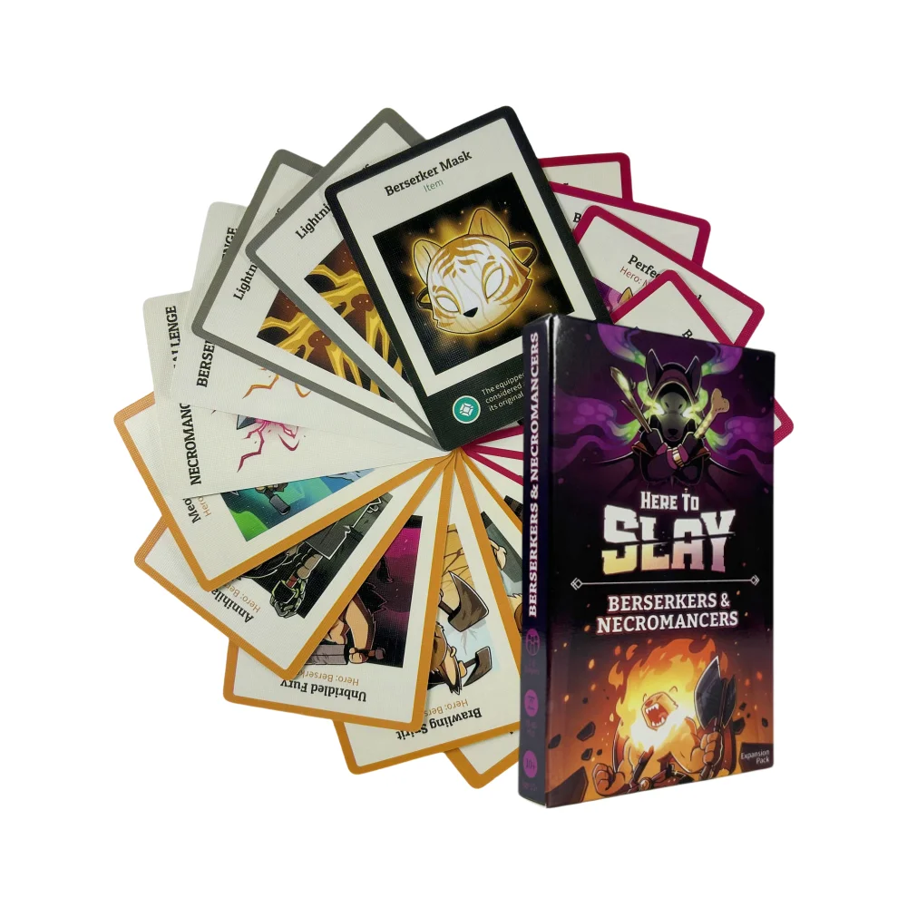 Here to Slay Card Game Here to Sleigh Holiday Expansion Pack Strategic Role Playing Card Game 2-6 Player