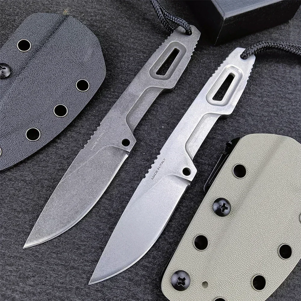 

Blade Knife Small Outdoor Tactical Hunting Tools D2 Steel Survival EDC Pocket Knives Self Defense Gift K Sheath