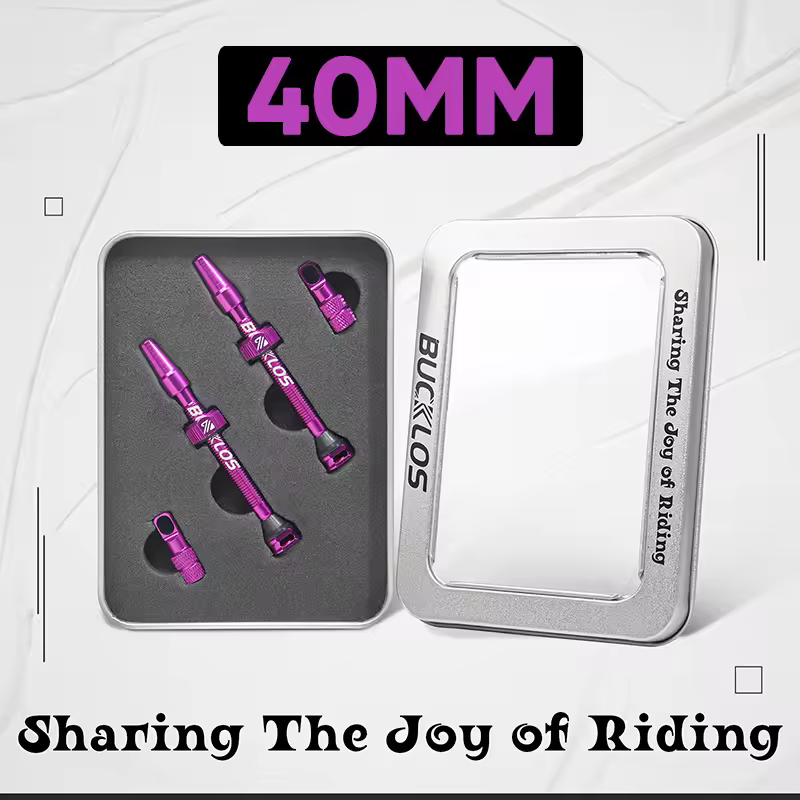BUCKLOS 40/44/55/60/65/80/100mm Tubeless Valves Bike Aluminum Alloy Presta Nipples Removable Core Air Valve for Road MTB Bicycle - Image 30