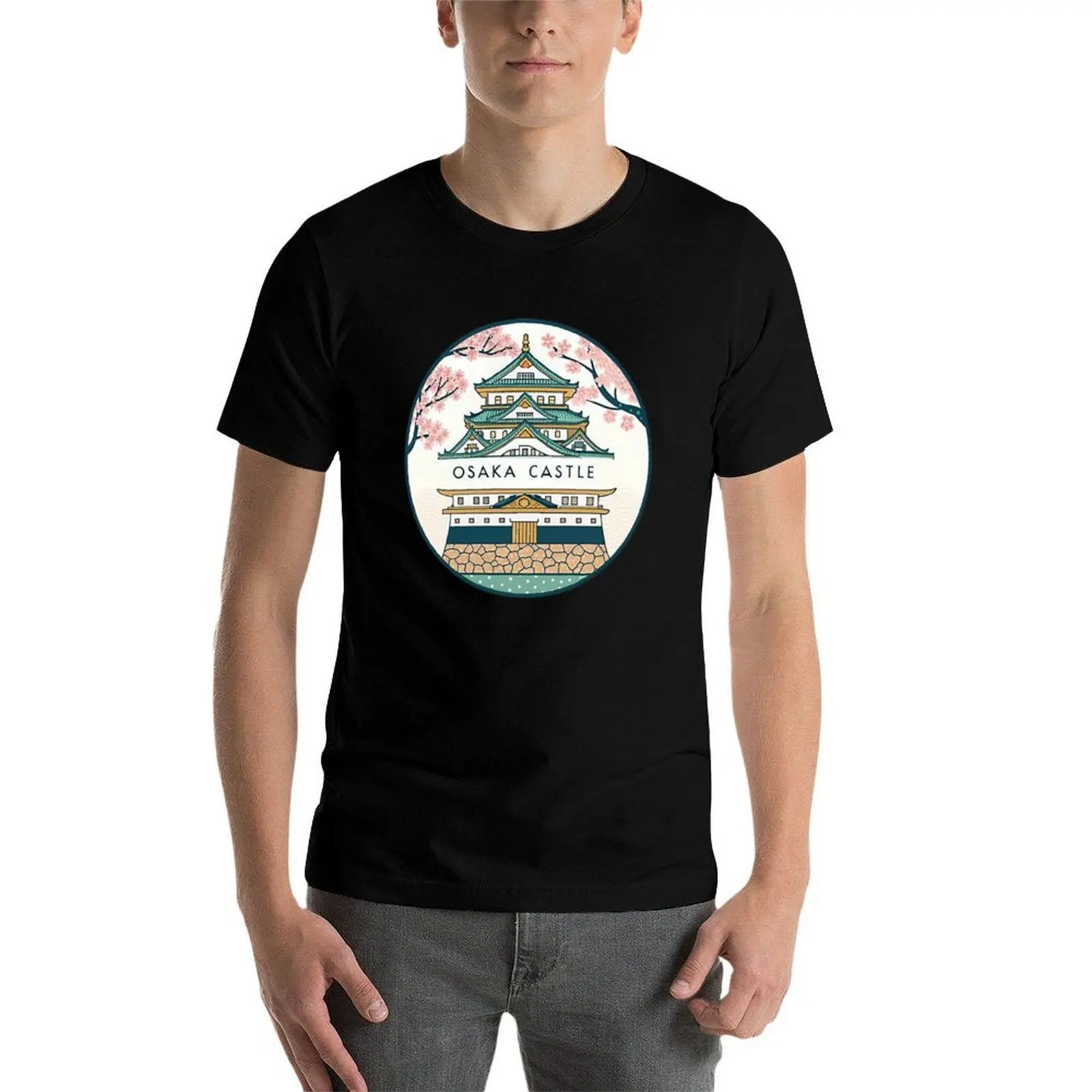 

Osaka Castle T-Shirt t shirts for man slim fit cotton t shirt pack T-Shirt