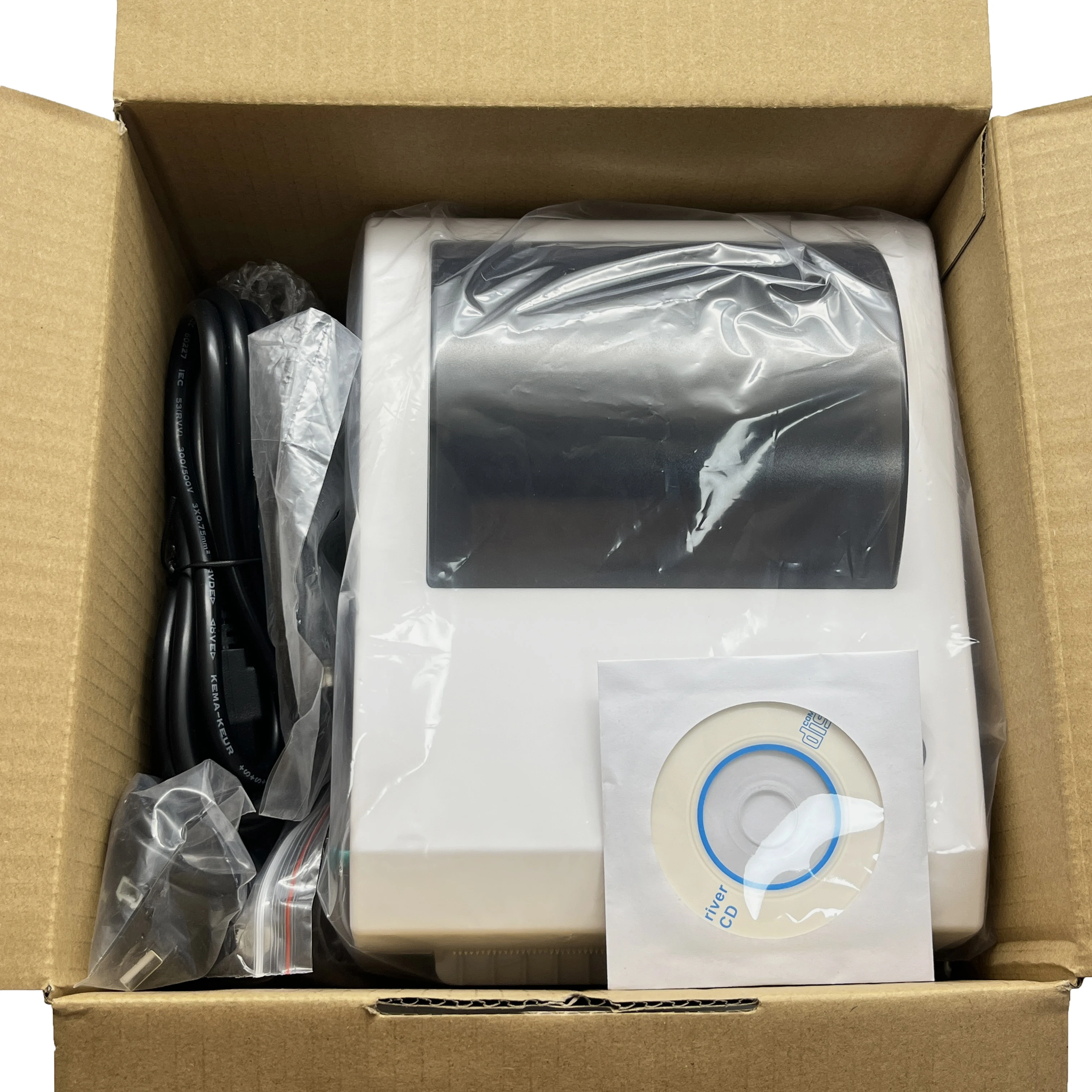 USB+RS232 110mm 열전사 배송 라벨 프린터, 저울용 4인치 라벨 스티커 기계 (필러 포함)