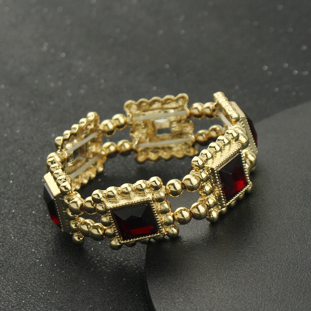 Movie Classical Dragon House Drama Series Alicent Hightower Bracelet Red Ruby For Women Fashion Cosplay Jewelry Gift