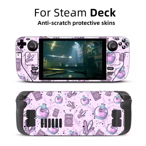 Aesthetic Skin Vinyl for Steam Deck Console Full Set Protective Decal Wrapping Cover For Valve Console Premium Stickers
