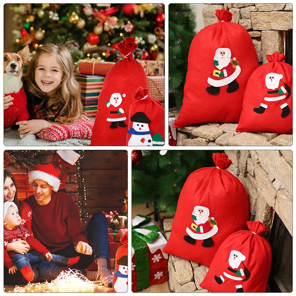 Candy Bag Santa Backpack High Capacity Festive Gift Christmas Giant Bags Storage