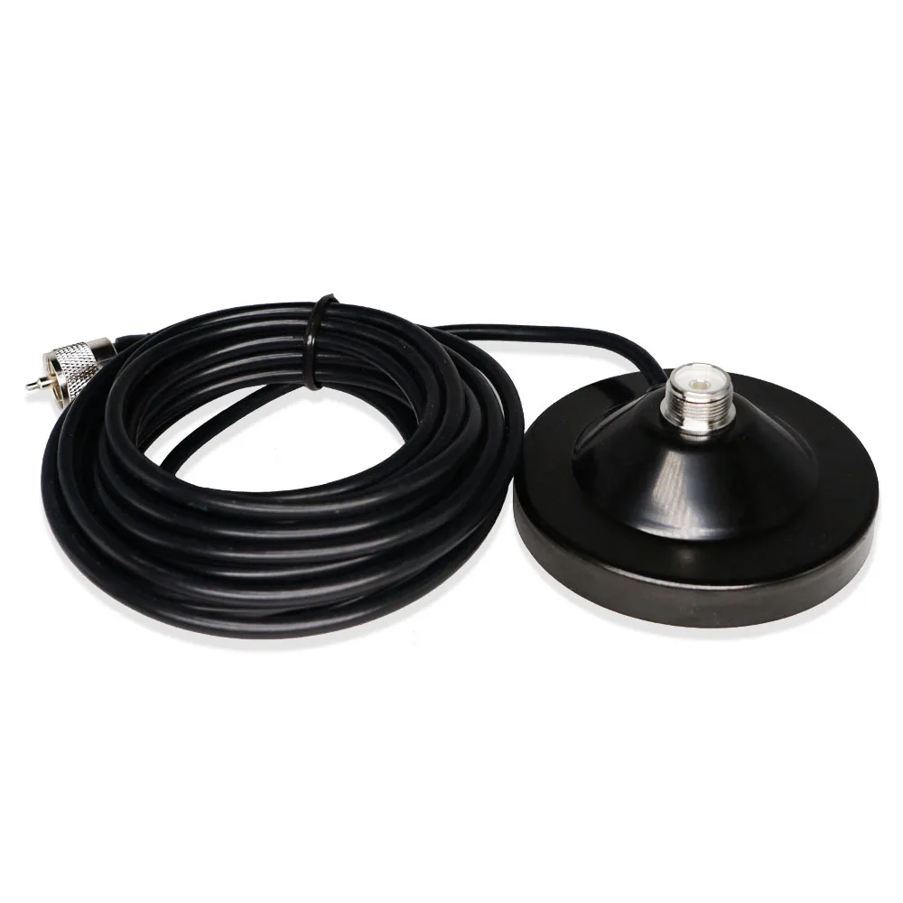 Magnet Sucker Mount Feeder Cable for Mobile Walkie Talkie 5.5CM Diameter Connector PL259 Magnetic Antenna For Base radio