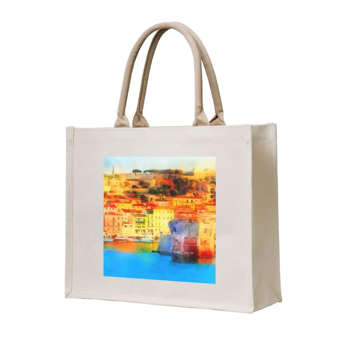 

Elba Island, Tuscany - Watercolor Tote Bag tote canvas Women's Women bags Customizable