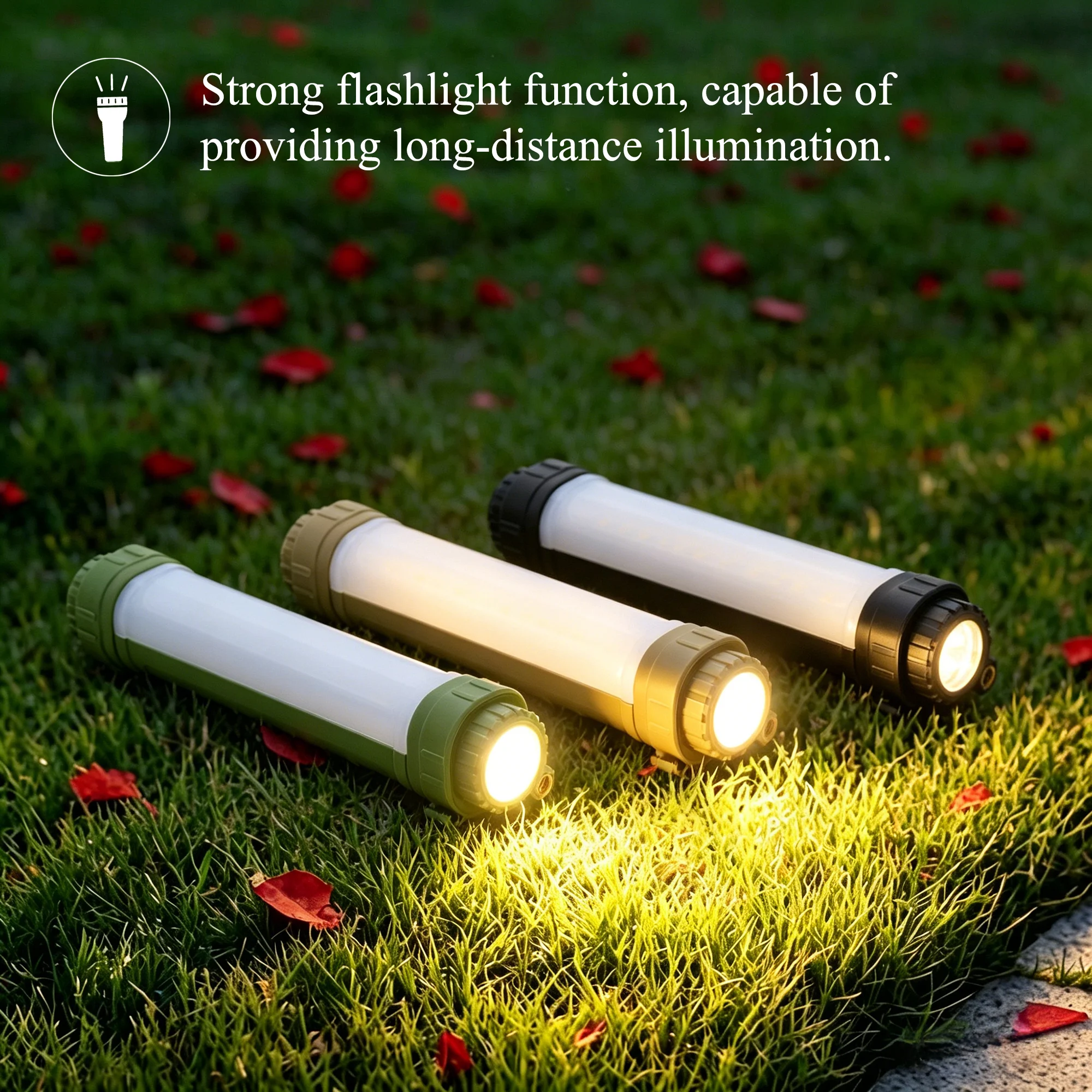 Portable Extreme Multifunctional Lighting with Flashlight,5 Lighting Model,1/4 Screw Hole,Magnetic Emergency Lighting