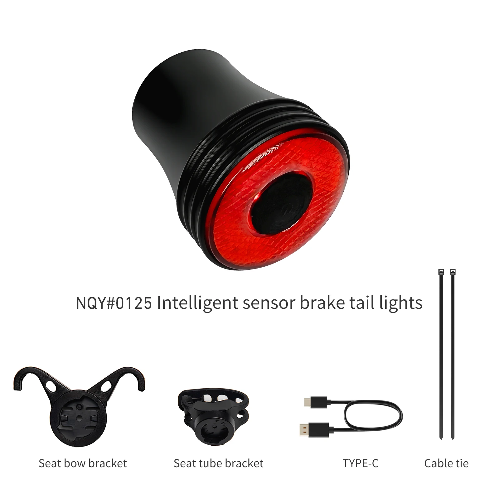 AliExpress CYCLAMI Bicycle Smart Auto Brake Sensing Light Bike Rear Lights Waterproof Type-C Charging LED IWarning Cycling Taillight