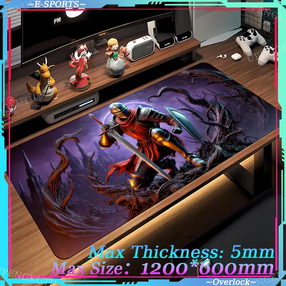 Armor Rider Kawaii Mouse Pad Anime Computer cabinet pads Oversized Game accessories Locked edge pad