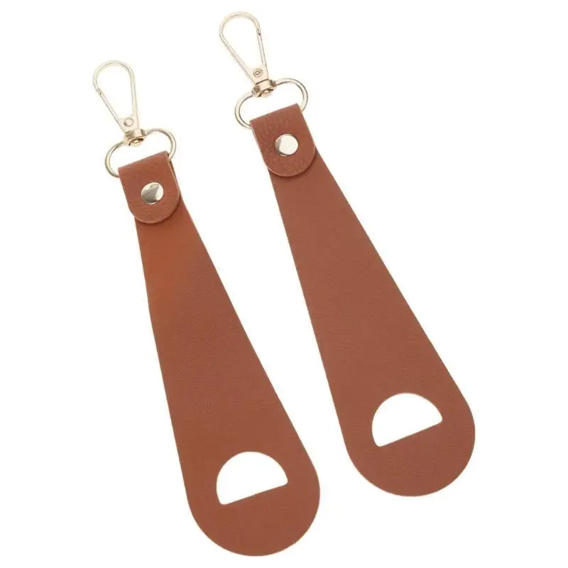 652F 2 قطعة منشفة قفاز تخزين محفظة مشبك المزالج كليب الجلود المحمولة جولف قبعات بيسبول كليب ملحقات السفر في الهواء الطلق