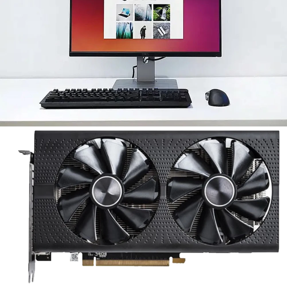 RX580 بطاقة فيديو جرافيك بسعة 8 جيجابايت ثنائية ، مروحة GDDR5 ، Bit-Bit للكمبيوتر الشخصي للألعاب ، GT610 ، 1 جيجابايت ، 2 جيجابايت ، مروحة مفردة ، DDR3 #2