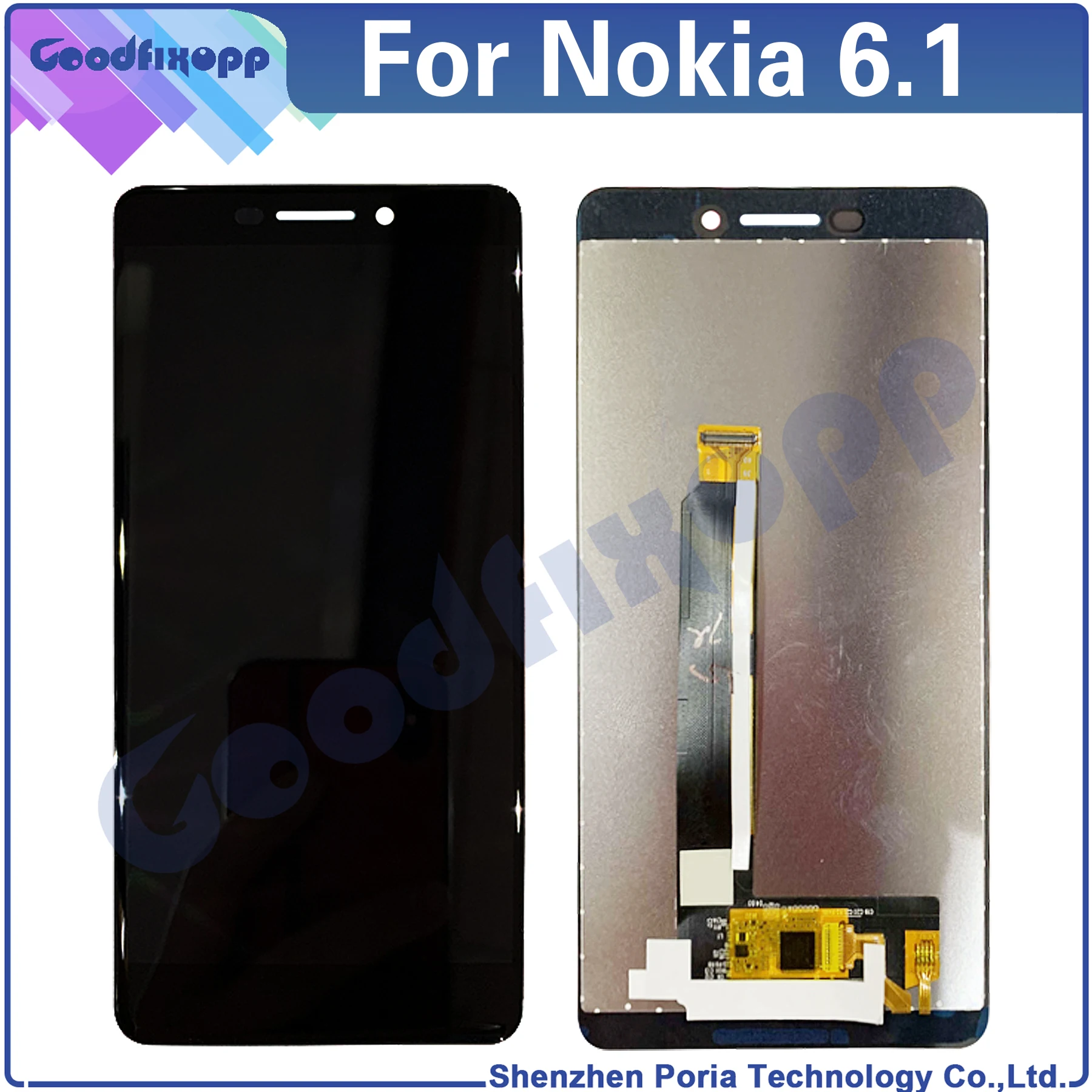 

For Nokia 6.1 TA-1043 TA-1045 TA-1054 TA-1050 TA-1068 LCD Display Touch Screen Digitizer Assembly Replacement