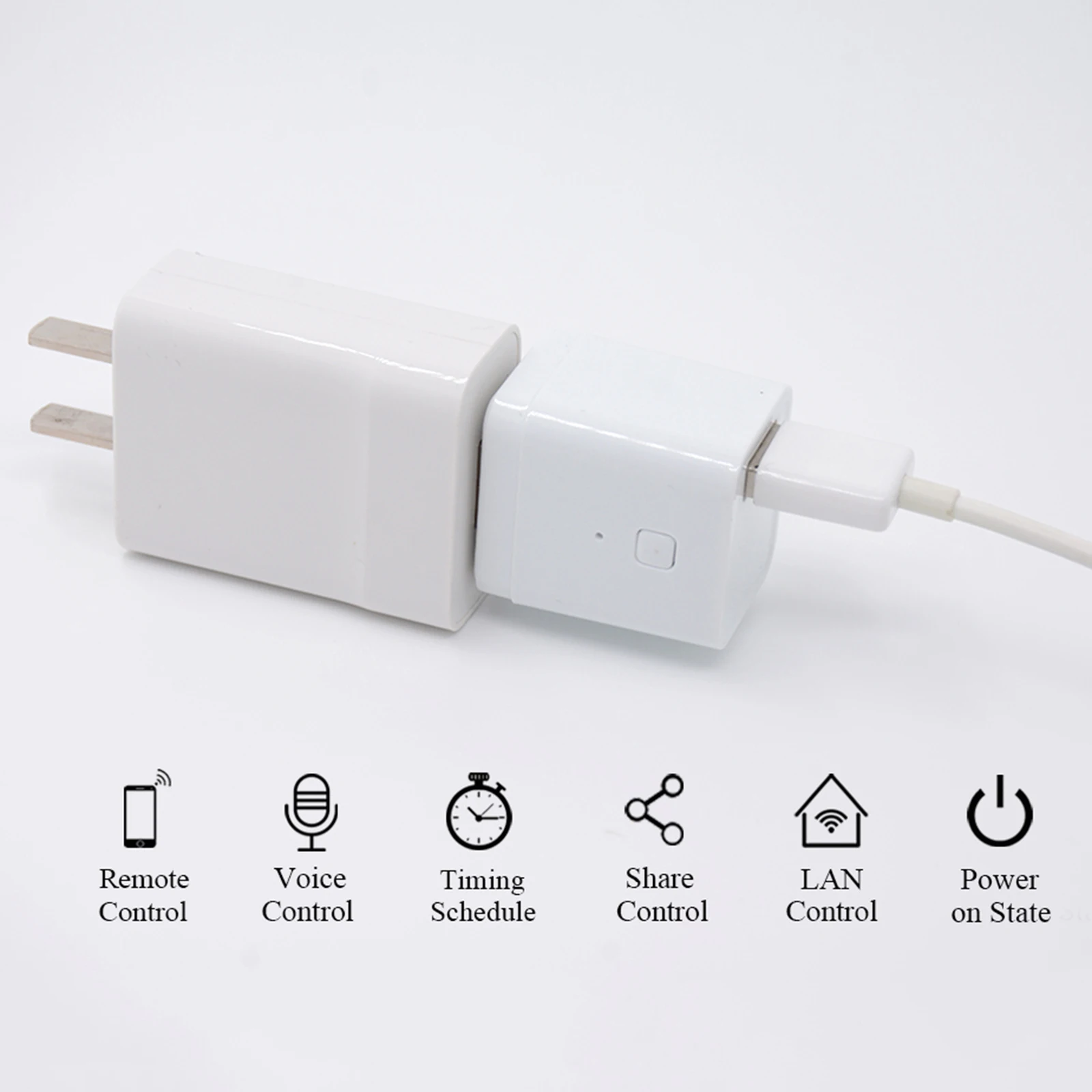 Nowy inteligentny Adapter USB z zasilaczem do ładowarki WiFi zasilacz do inteligentnego domu z aplikacją do sterowania głosem
