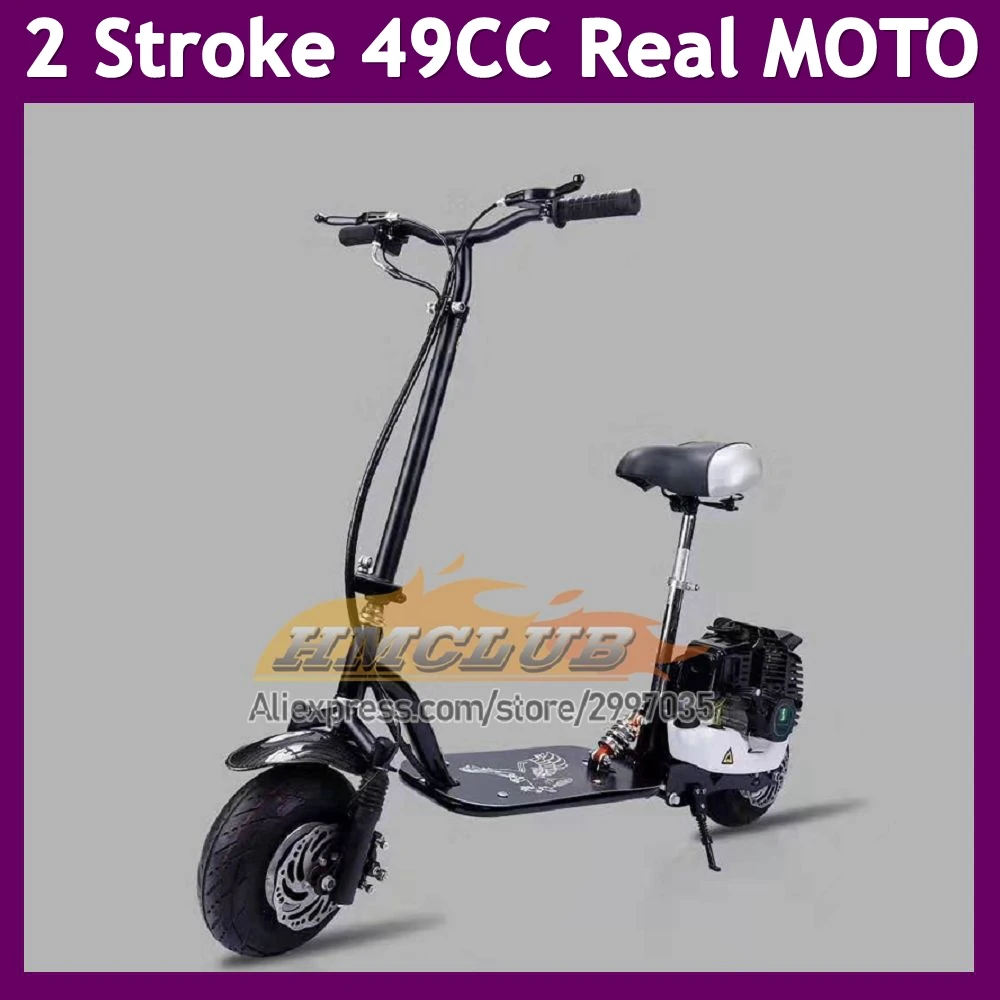 Men Women Adult Gasoline Motorcycle 49 50CC 2Stroke Engine Scooter Toy Plaything Knickknack Play Game Motorbike Racing MOTO Bike