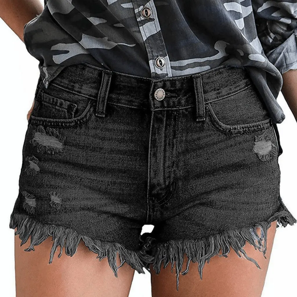 

Весенне-летние женские рваные шорты с кисточками, повседневные джинсовые шорты в стиле желаний для женщин