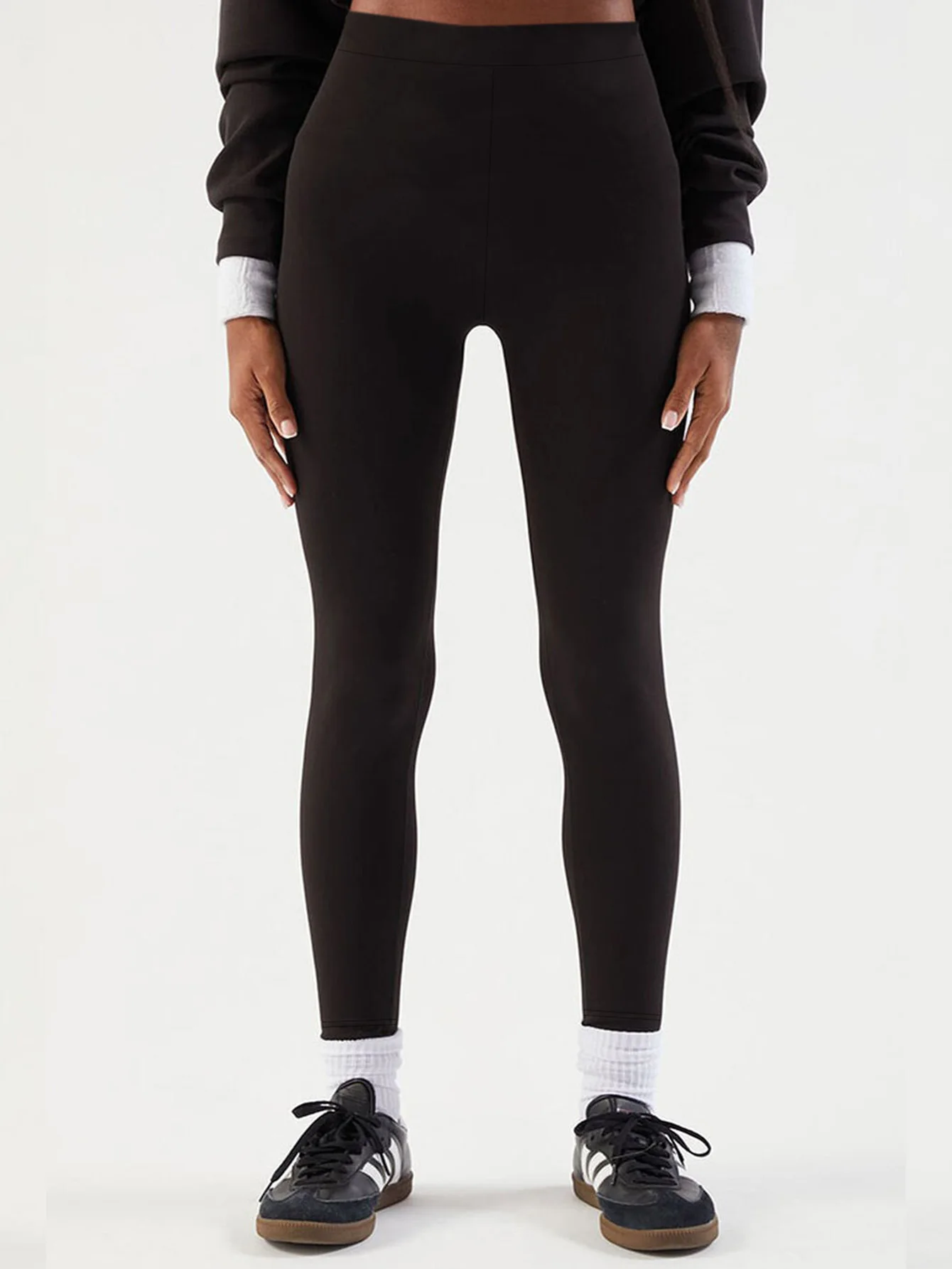 

2026 Chic Fashion Pencil Pants Women Elastic Waist Comfortable Slimming Black Office Daily Trousers