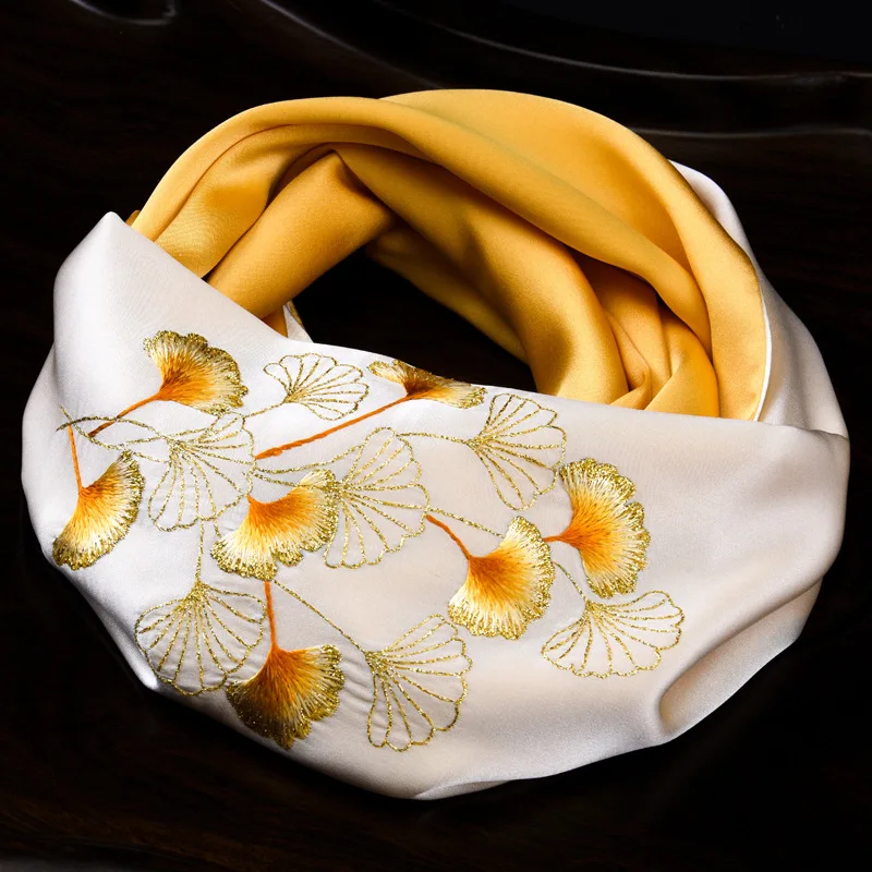 Suzhou Scarf Female Gift Mother Embroidered All-Matching Handmade Embroidery Shawl