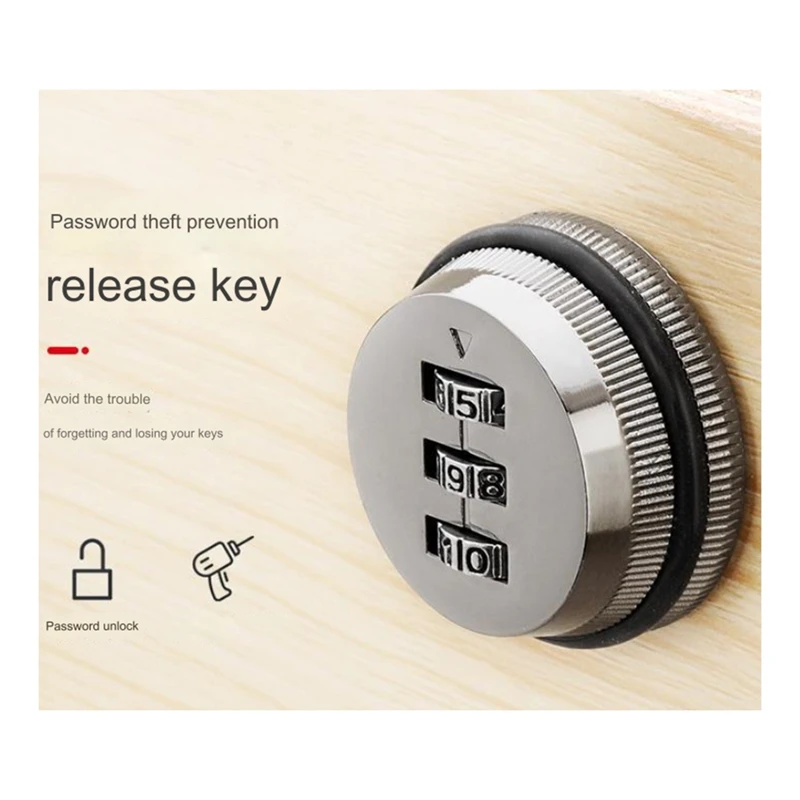 A17Z 3 Digit Combination Cam Lock 30Mm Keyless Password Lock Mailbox Cabinet Mechanical Locks For Mailbox Cabinet Door