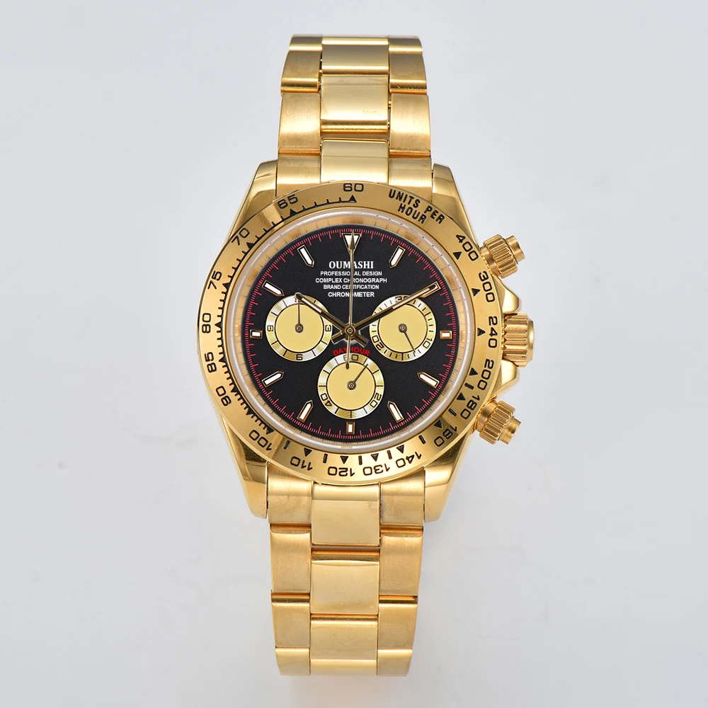 7750 watch customizable watch multifunctional Mechanical timing watch Suitable for ETA 7750 movement Men's luxury watch 4130 - view 5