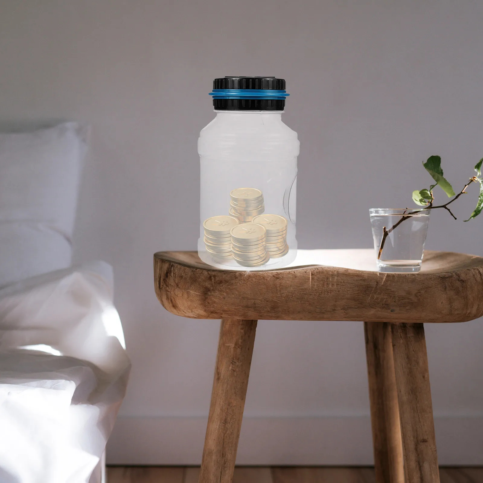 

Piggy Bank Money Jar for Cash Saving Large Coin Counting Boy Practical Simple Pvc
