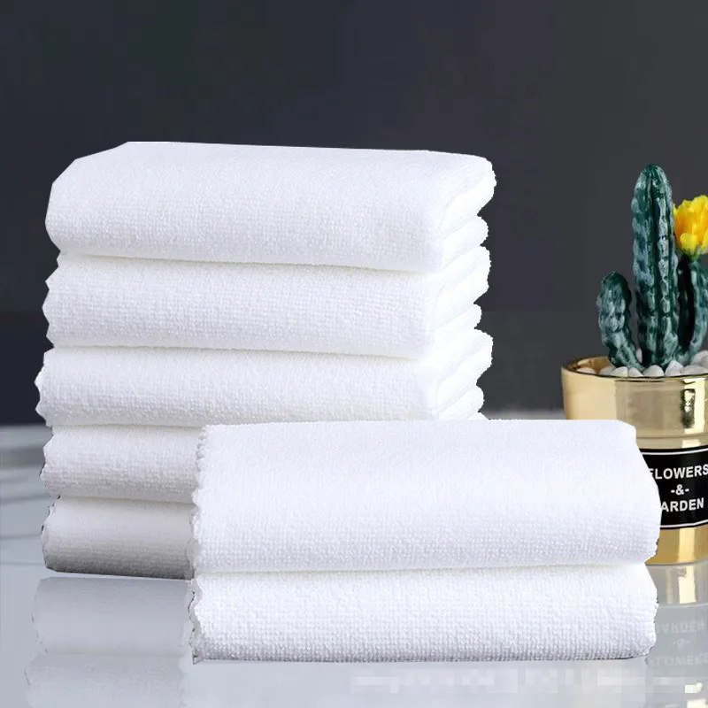 30*70cm 5pcs Disposable Absorbent Soft White Lace CottonTowels Hair Restaurants Hotels Home Beauty Massage Parlors Daily Towels