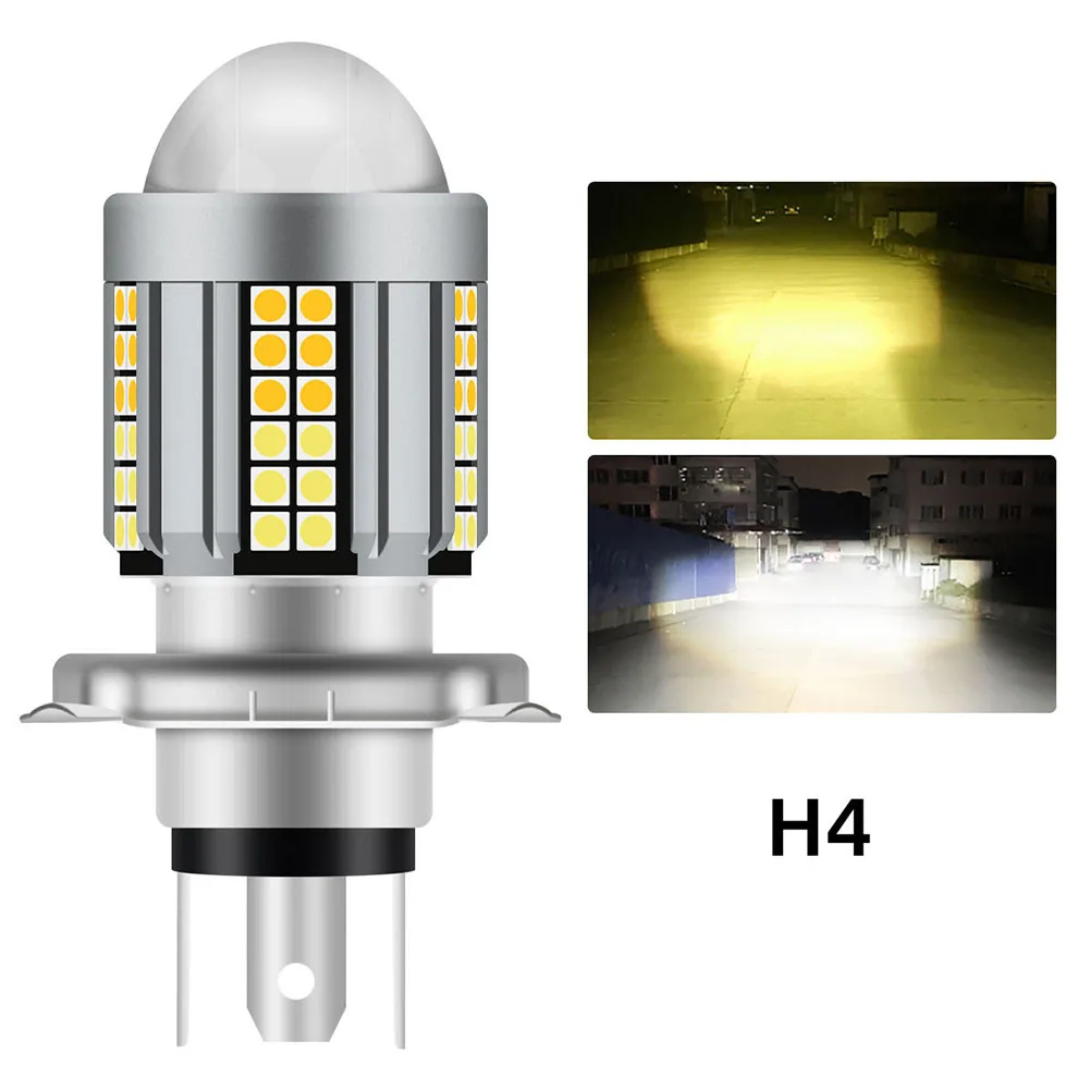 LED Headlamp High Low Beam Aviation Aluminum Alloy Bifocal Lens Design Die-Cast Aluminum Housing For Motorcycles