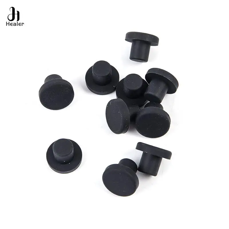 3.5-12mm Solid Rubber Hole Caps High Temperature Resistance T Type Silicone Seal Hole Plugs Dust-proof Gasket Blanking End Caps