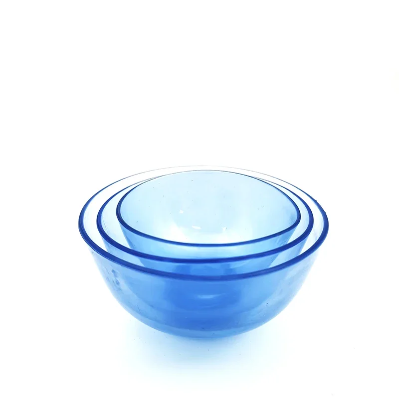 

S/M/L Blue Transparent Plastic Dental Mixing Bowls for Gypsum, Cement – Orthodontic Lab Supplies for Dentist Use