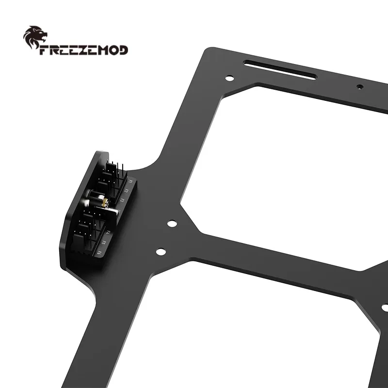 FREEZEMOD Wasserkühlungshalterung, Halterung aus Aluminiumlegierung für 2 x 240, 2 x 360 Kühler mit DC-Anschluss