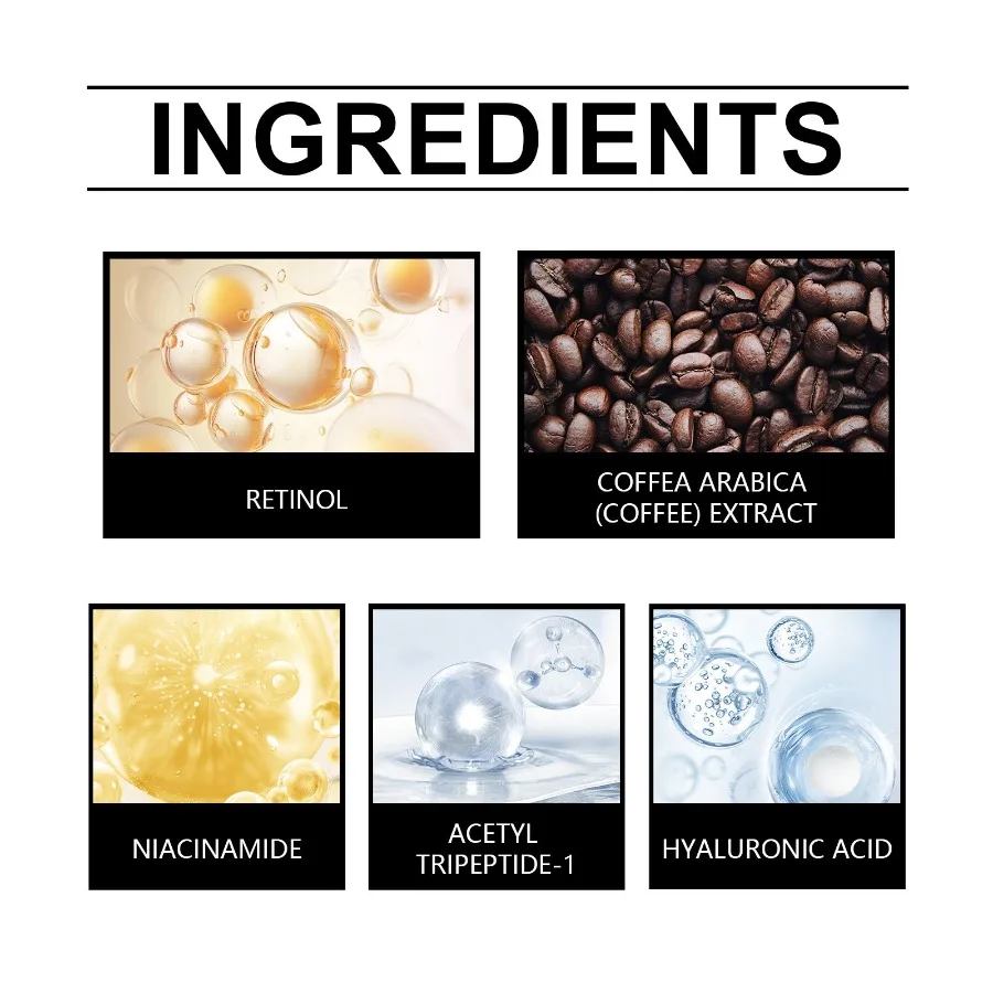 يقلل جوهر العين من هويجي ويقلل الخطوط الدقيقة حول العينين بلطفًا