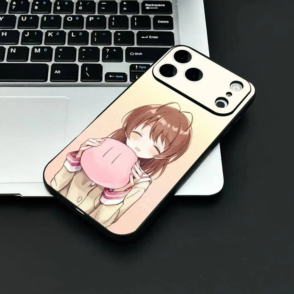 حافظة هاتف The Game Clannad حافظة هاتف عصرية باللون الأسود مصنوعة من مادة TPU لهاتف IPhone 12-17. تصميم مطلي بخاخ الأشعة فوق البنفسجية