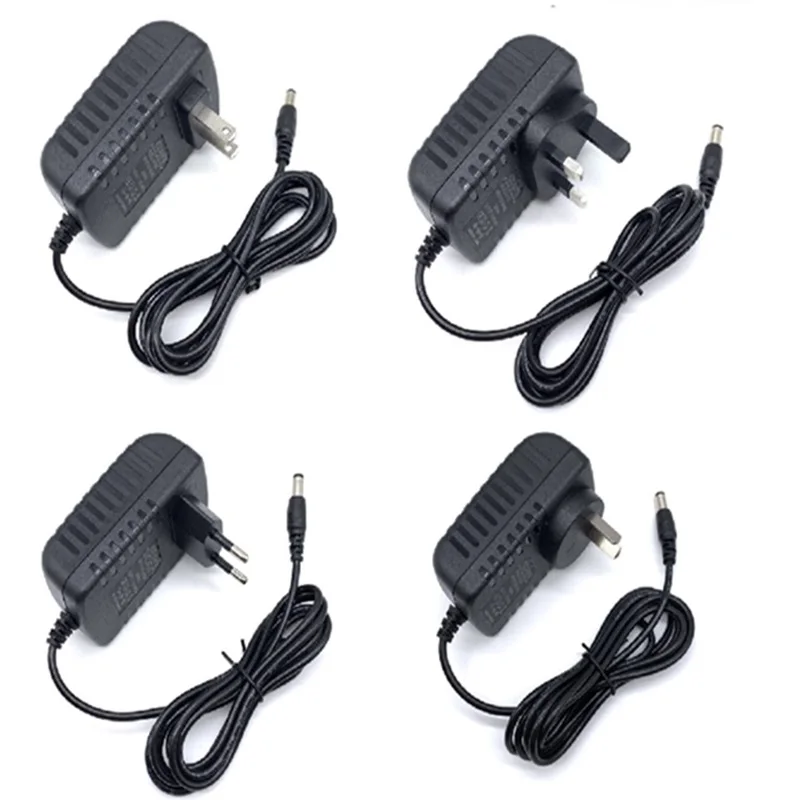 EU US UK AU PLUG DC 24V 12V 9V 1A 2A Power Adapter AC 100-240V DC Supply Converter Charger Transformer AC DC Converter connector