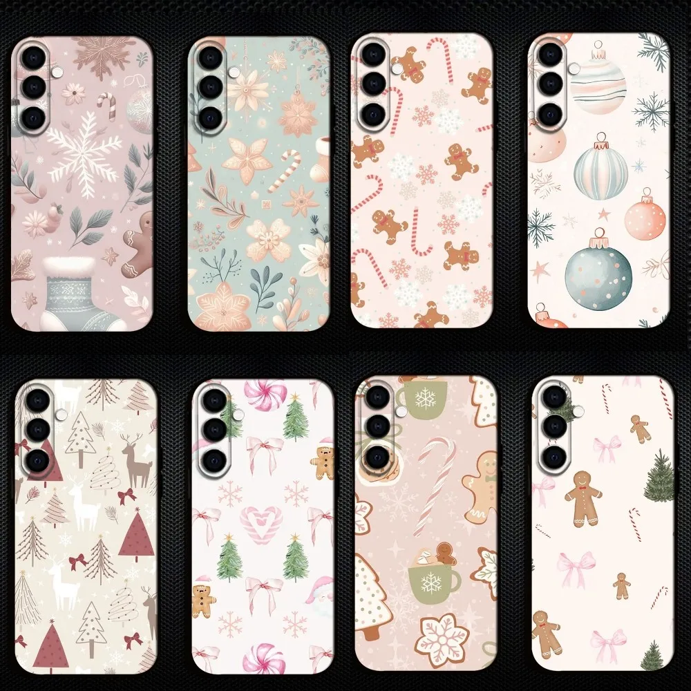 

Christmas Wallpaper Phone Case For Samsung Galaxy A73/A72/A71/A70/A53/A52/A51/Others Soft Black Shell