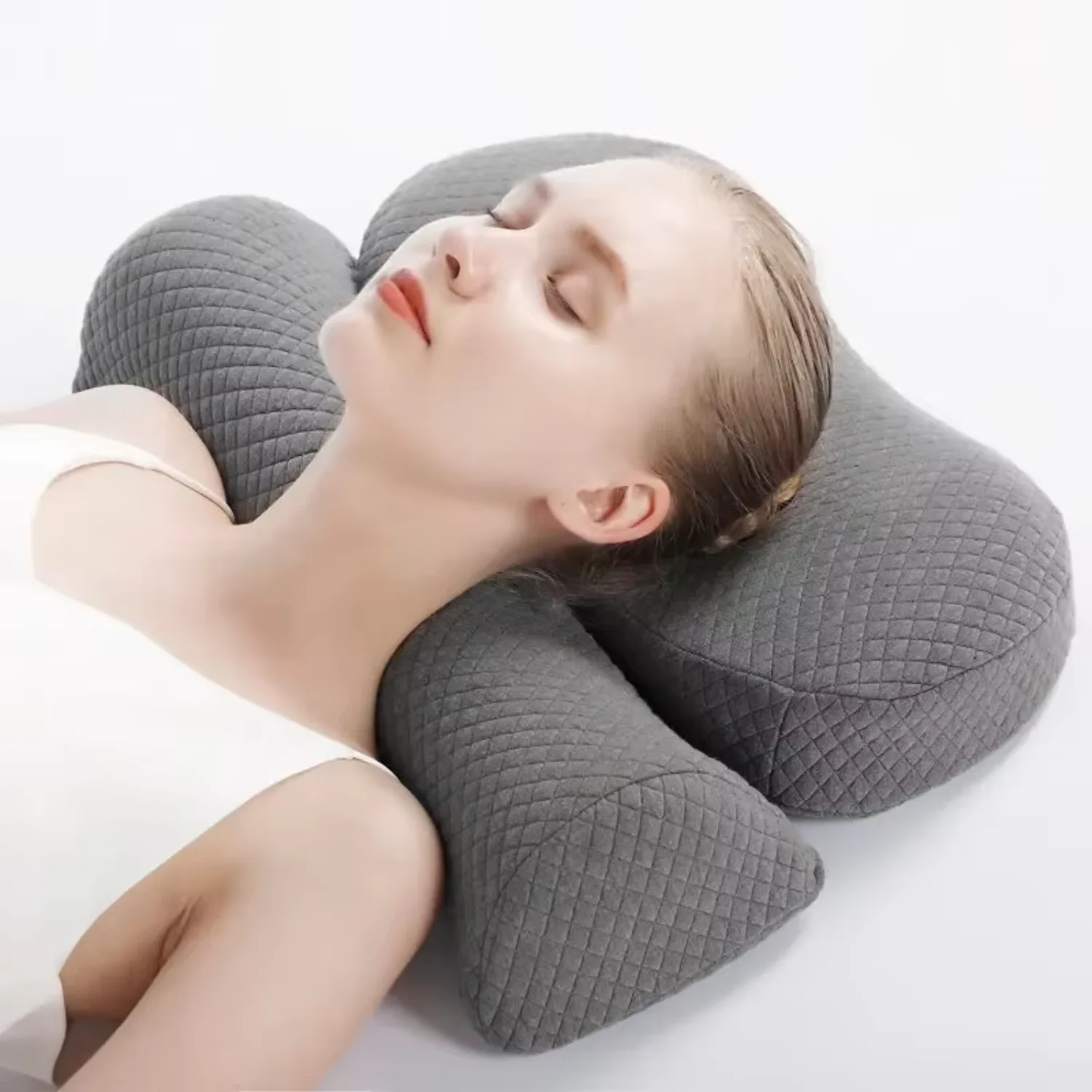 

Cervical Pillow, Memory Foam Contour Pillow, Bed Pillows Side Sleeper Ergonomic Orthopedic Sleeping Pillow