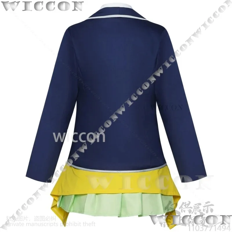 

a7d@Nakano Ichika Anime The Quintessential Quintuplets Cosplay Costume Wig JK School Uniform Coat Skirt Girl Halloween Customize