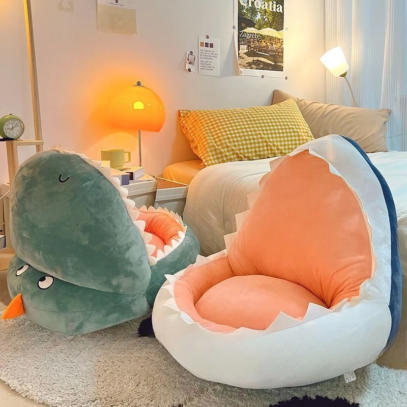 

Shark Shaped Lazy Cushion on The Ground,Tatami Futon Bedroom Balcony Bay Window Floor Soft Cushion,Children's Reading Area Chair