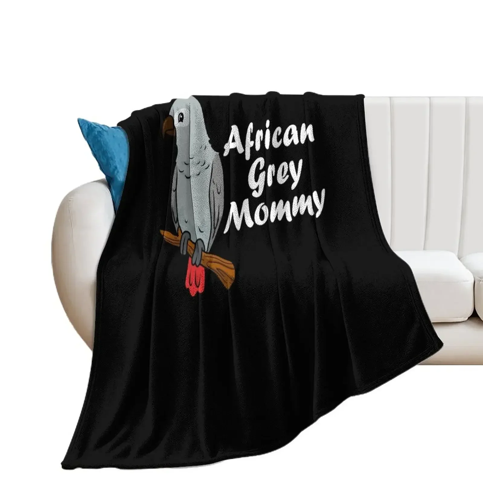 

African Grey Shirt Women African Grey Gifts Girls Parrot Throw Blanket Softest Personalized Gift Blankets