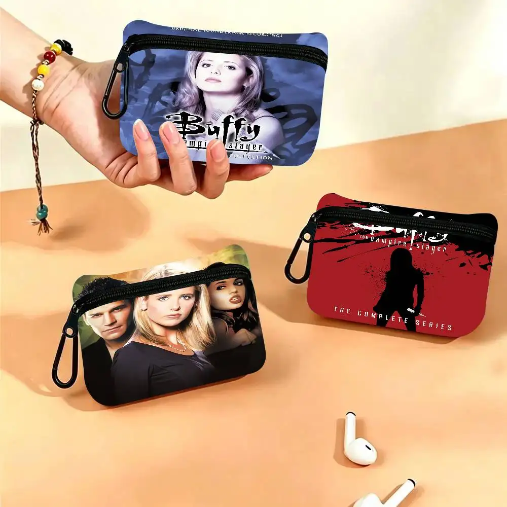 Porte-monnaie B-Buffy The Vampire Slayer, sac de maquillage de haute qualité, sac de rangement en tissu Oxford pour étudiants