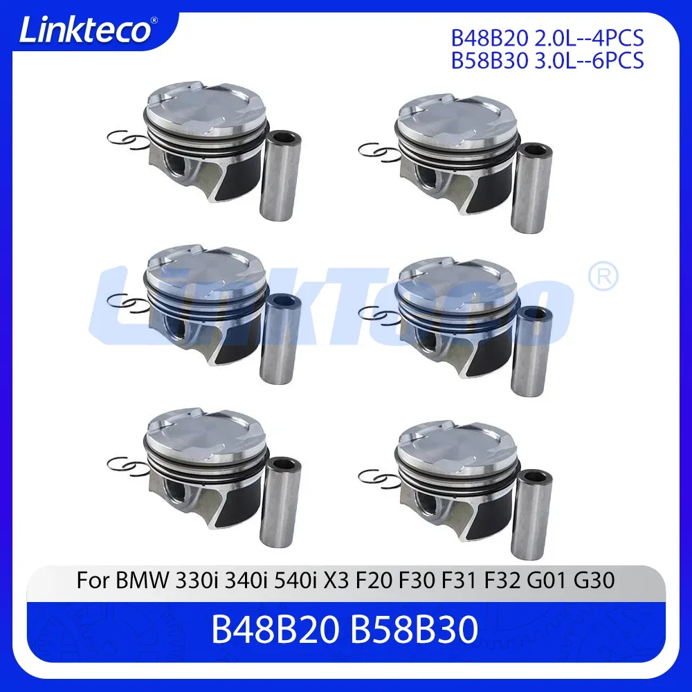 

Engine Part STD Pistons & Rings Set Fit 3.0 T B58B30 2.0T B48B20 For 15-21 BMW M140i M240i 340i 440i 540i 640i X3 X4 11258637807