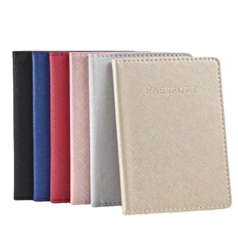 Travel Passport Protection Cover Card Case Wallet New Solid Color PU Leather Passport Holder Multi-functional Passport Case