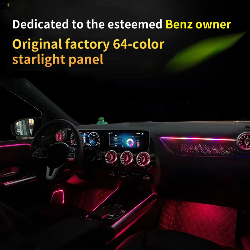 

For Mercedes Benz B-class W247 2020+ Starlight Star Emblem Co-pilot Interior Panel Interior modification