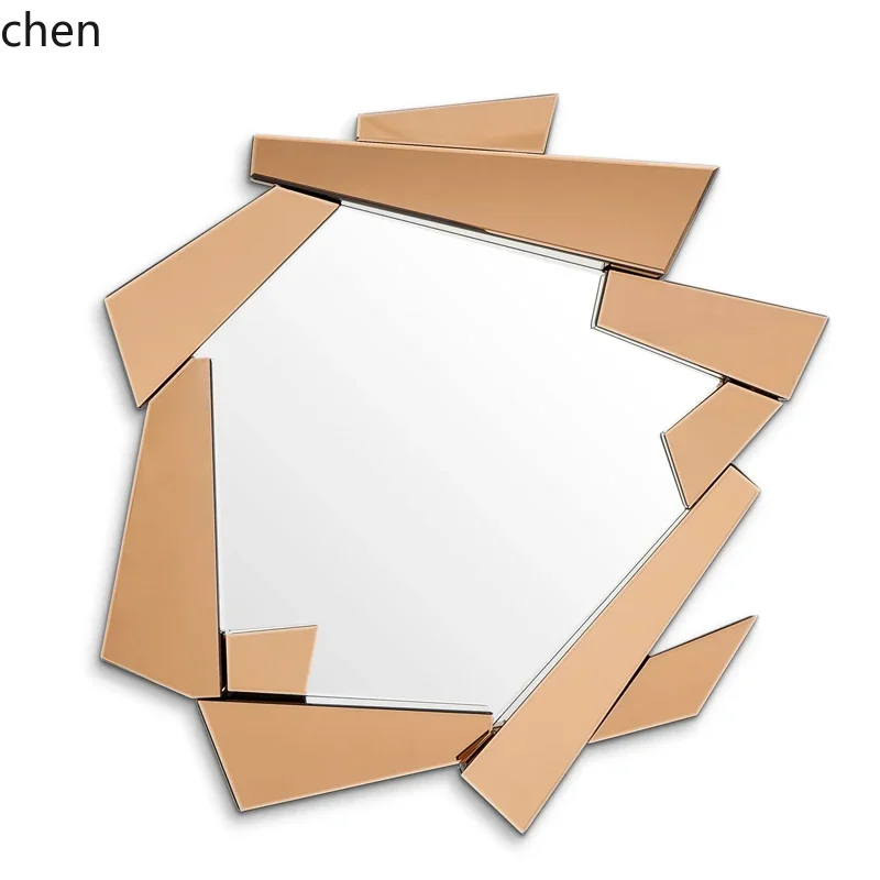 DSA three-dimensional entrance decorative mirror creative wall hanging simple bathroom mirror dressing mirror