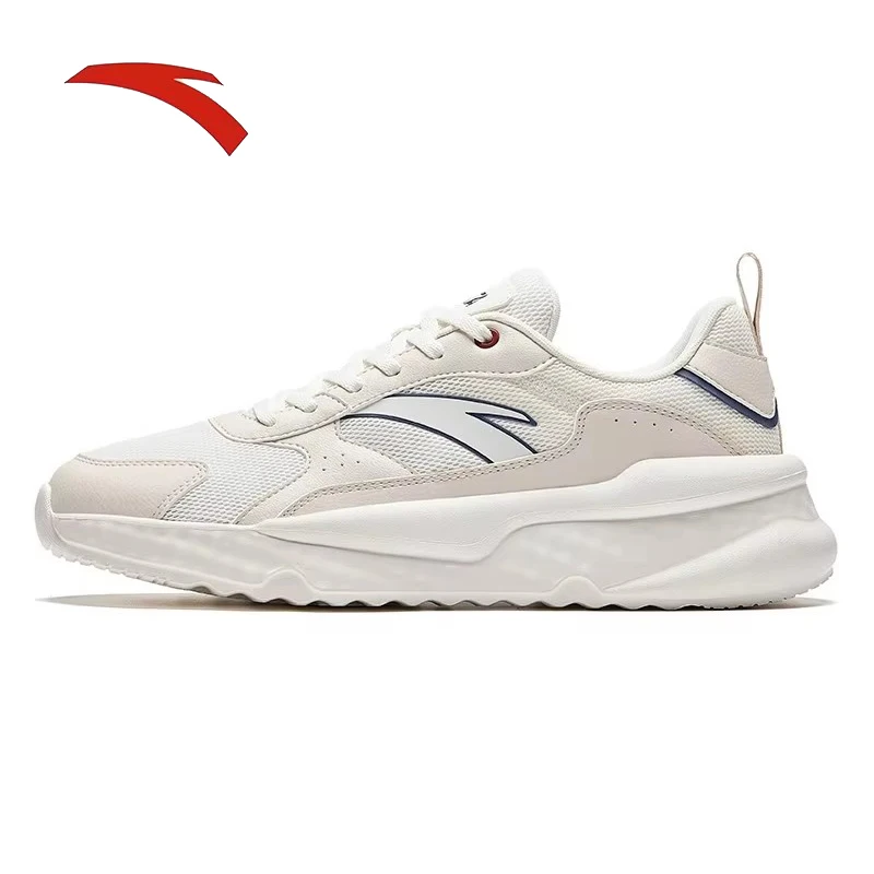 

ANTA unbridled lightweight soft sole casual spring trend simple sports shoes comfortable and versatile white shoes for men
