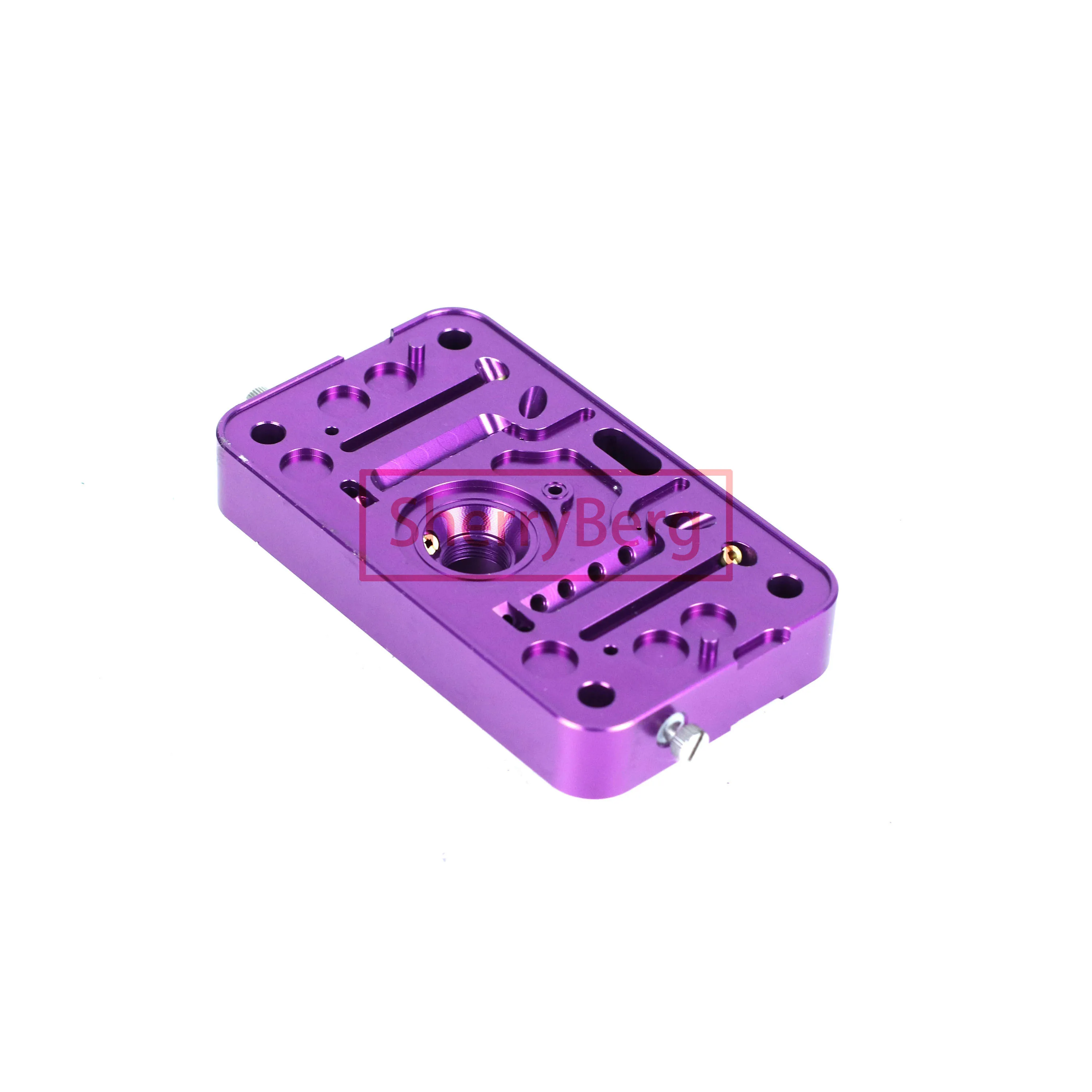 SherryBerg Proform Parts 67150C - Proform Race Calibration Billet Metering Blocks for Holley 4 Barrels Adapter Base plate Purple