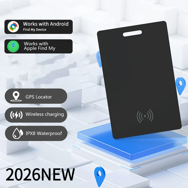Smart Wallet Tracker Card Wireless Tracker for Android Key Luggage Finder Pet Locator Tag Works with Google Find My Device App