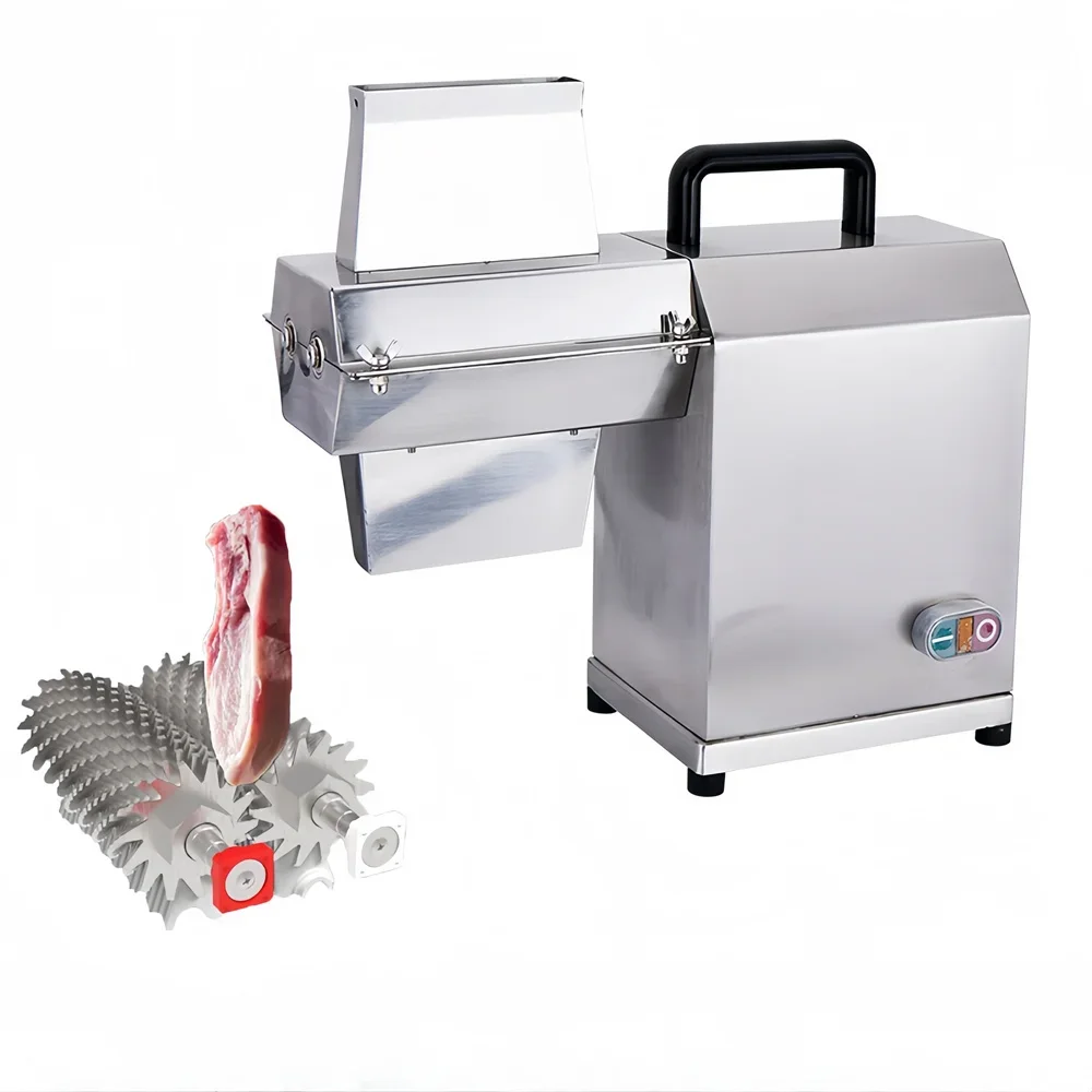 ماكينة مغرض اللحوم البقري الكهربائية 110 فولت 220 فولت، سطح الطاولة التجارية، محول اللحوم من الفولاذ المقاوم للصدأ